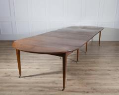Early 20th Century French Restoration Style Solid Walnut Extension Dining Table - 4367812