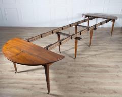 Early 20th Century French Restoration Style Solid Walnut Extension Dining Table - 4367813