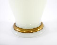 Early 20th Century French White Opaline Gilt Decorative Vase - 2471414