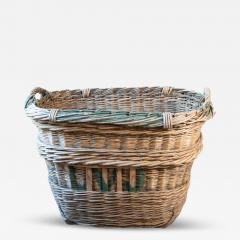 Early 20th Century French Wicker Grape Harvesting Basket - 4099720