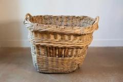 Early 20th Century French Wicker Grape Harvesting Basket - 4116953