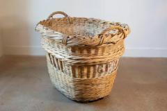 Early 20th Century French Wicker Grape Harvesting Basket - 4116964