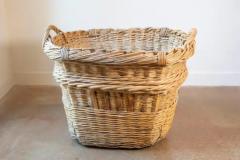 Early 20th Century French Wicker Grape Harvesting Basket - 4116967