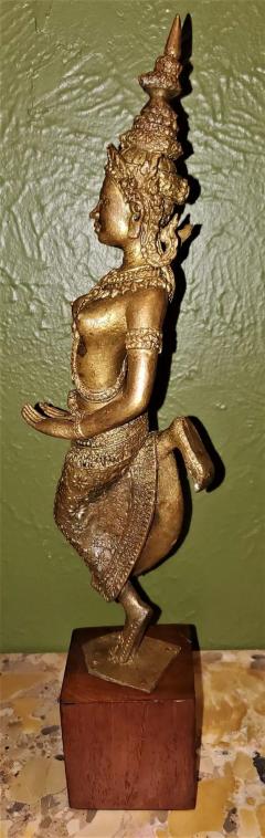 Early 20th Century Gilt Metal Thai Khon Dancer - 4128040