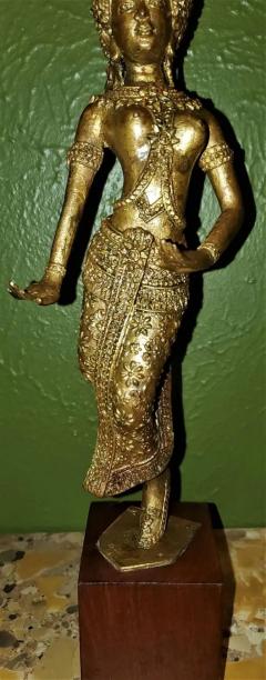 Early 20th Century Gilt Metal Thai Khon Dancer - 4128080