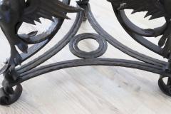 Early 20th Century Gothic Syle Wrought Iron Pedestal - 2747042