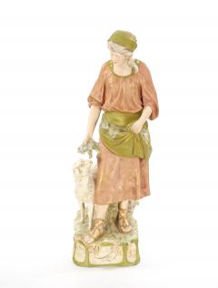 Early 20th Century Hand Painted Gilt Decorated Porcelain Decorative Sculpture - 3811294