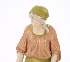 Early 20th Century Hand Painted Gilt Decorated Porcelain Decorative Sculpture - 3811295