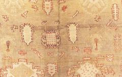 Early 20th Century Indian Amritsar Camel and Beige Handmade Wool Rug - 4122193