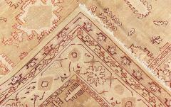 Early 20th Century Indian Amritsar Camel and Beige Handmade Wool Rug - 4122218