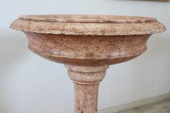 Early 20th Century Italian Antique Hand Carved Stone Tub Holy Water Font - 3630100