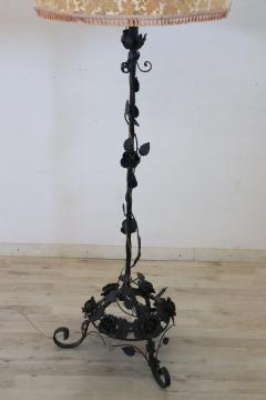 Early 20th Century Italian Art Nouveau Iron Floor Lamp - 3366360