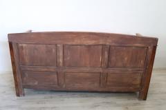 Early 20th Century Italian Art Nouveu Carved Beech Wood Antique Large Settee - 2600688