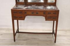 Early 20th Century Italian Cherry Wood Vanity Table with Armchair - 4036240