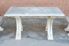 Early 20th Century Italian Garden Set Table and Two Stools - 3351312