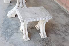 Early 20th Century Italian Garden Set Table and Two Stools - 3351320