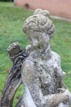 Early 20th Century Italian Garden Statue Diana Goddess of the Hunt  - 3525411