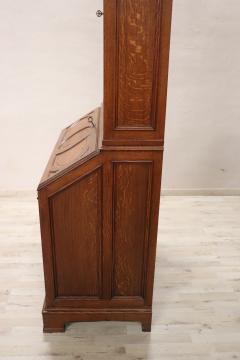 Early 20th Century Italian Gothic Style Solid Oak Wood Cabinet - 3004738