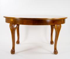 Early 20th Century Italian Hand Carved Walnut Neoclassical Style Dining Table - 3302406