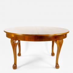 Early 20th Century Italian Hand Carved Walnut Neoclassical Style Dining Table - 3304609