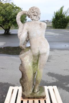 Early 20th Century Italian Large Garden Statue Leda and the Swan  - 3525441