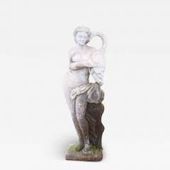 Early 20th Century Italian Large Garden Statue Leda and the Swan  - 3530034