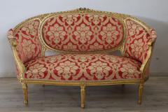 Early 20th Century Italian Louis XVI Style Gilded Living Room Set or Salon Suite - 2501679