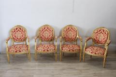 Early 20th Century Italian Louis XVI Style Gilded Living Room Set or Salon Suite - 2501684