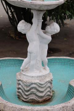 Early 20th Century Italian Rare Neoclassical Garden Fountain with Statue - 3719940