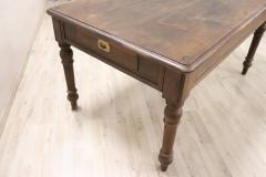 Early 20th Century Italian Rustic Kitchen Table or Dining Table in Oak Wood - 3915615