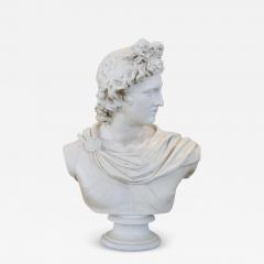 Early 20th Century Italian Sculpture Bust of Apollo in Plaster - 2641662