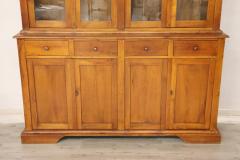 Early 20th Century Italian Solid Cherry Wood Large Bookcase or Sideboard - 2286215