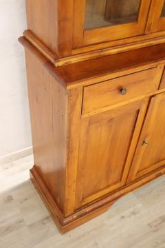 Early 20th Century Italian Solid Cherry Wood Large Bookcase or Sideboard - 2286219