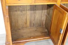 Early 20th Century Italian Solid Cherry Wood Large Bookcase or Sideboard - 2286222