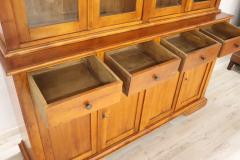 Early 20th Century Italian Solid Cherry Wood Large Bookcase or Sideboard - 2286224