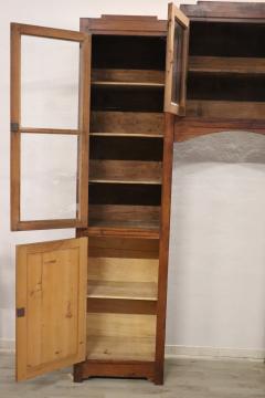 Early 20th Century Italian Solid Fir Wood Arched Bookcase - 2889183