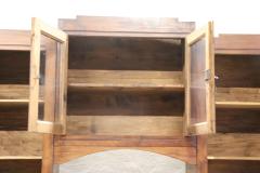 Early 20th Century Italian Solid Fir Wood Arched Bookcase - 2889186
