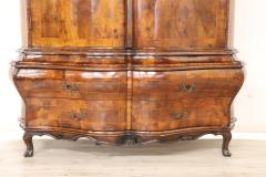 Early 20th Century Italian Venetian Louis XV Style Walnut Briar Wardobe - 2791957