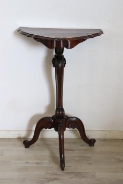 Early 20th Century Italian Walnut Gu ridon Tripod Table or Pedestal Table - 4209466