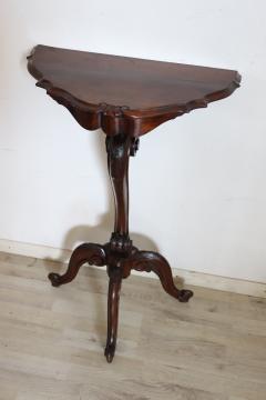 Early 20th Century Italian Walnut Gu ridon Tripod Table or Pedestal Table - 4209474