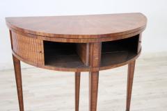 Early 20th Century Italian Walnut Large Game Table with Handmade Sliding Shutter - 2227502