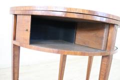 Early 20th Century Italian Walnut Large Game Table with Handmade Sliding Shutter - 2227503