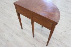 Early 20th Century Italian Walnut Large Game Table with Handmade Sliding Shutter - 2227506