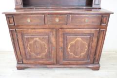 Early 20th Century Italian Walnut Louis XIV Style Sideboard with Plate Rack - 2556569
