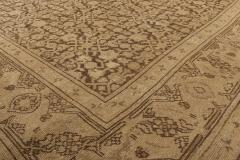 Early 20th Century Karabagh Brown and Beige Handmade Wool Rug - 2455642