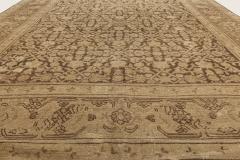 Early 20th Century Karabagh Brown and Beige Handmade Wool Rug - 2455643
