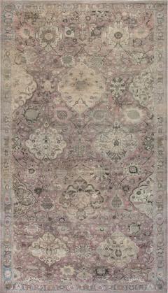 Early 20th Century Kirman Rug in Beige Blue Brown and Pink - 2447897