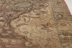 Early 20th Century Kirman Rug in Beige Blue Brown and Pink - 2447900