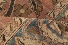 Early 20th Century Kirman Rug in Beige Blue Brown and Pink - 2447901
