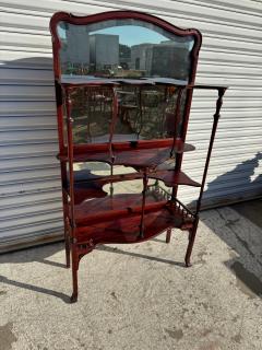 Early 20th Century Mahogany w Mirror French Style Etagere - 4386440